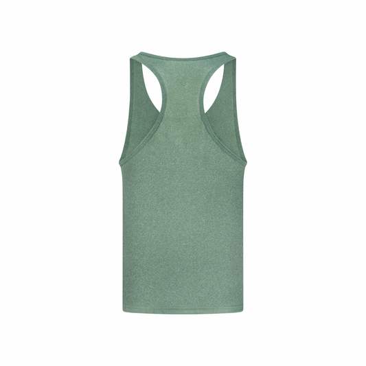 CoachXGrind™ | 
The Lifterwear™ Tank Top | Premium Performance Gymwear for Men| Heather Emerald Green