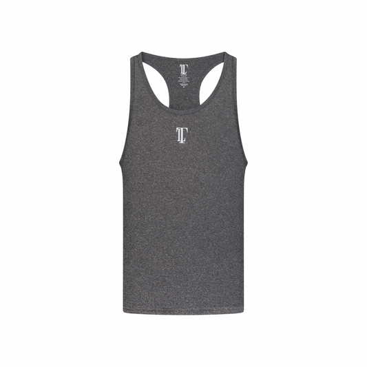 CoachXGrind™ | 
The Lifterwear™ Tank Top | Premium Performance Gymwear for Men| Heather Charcoal Grey